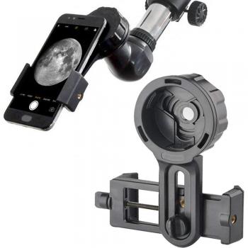 Huawei/iPhone Teleskop‑Adapter mit Halfter – Fernglas‑Montage (55–98 mm)