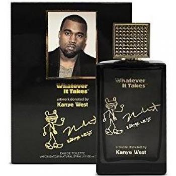 In Box Men's Whatever It Takes by Kanye West Eau De Toilette 3.4 oz 99% Full