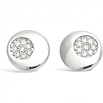 Boucles Argent Déesse Blanc