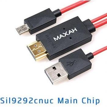 Cabo adaptador MHL Micro USB a HDMI 2m 1080P para Samsung Galaxy S3 S4 S5 Note 3 Note 2 MEGA Note 8