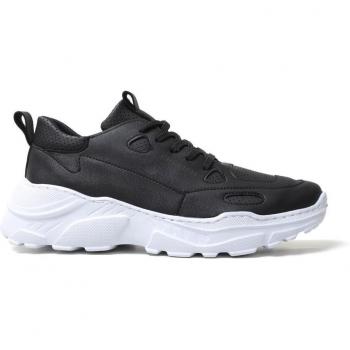 Chekich Herren Laufsohle Sneakers Schwarz Bequeme Wanderschuhe CH089