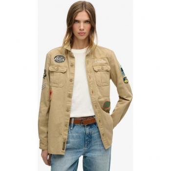 Superdry Scou Women's Tan Long Sleeve Shirt, Size XS