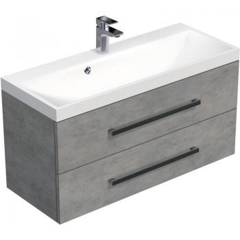 Lavabo Mobile Naturale Cube Way 100x53x40 cm in Cemento – CUBE2100ZBE