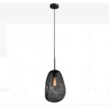 Masterlight Lava Hängeleuchte – 1‑Flamme Glas, Grau, Exklusiv, ohne Leuchtmittel