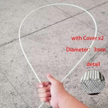Set de 3 banderas de velo con palo flexible de 3mm para danza del vientre
