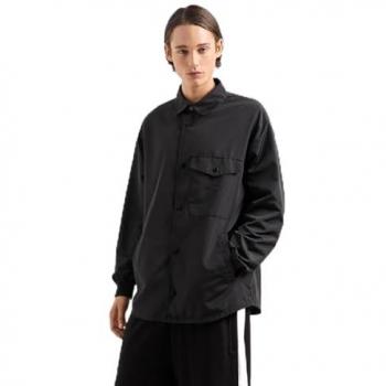 Armani Exchange Men's Technical Nylon Utility Pocket Overshirt