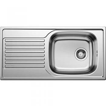 Fregadero de cocina acero blanco 511916 86x43.5 cm