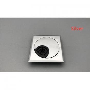 60mm Square Desk Cable Outlet Grommet (2pcs)