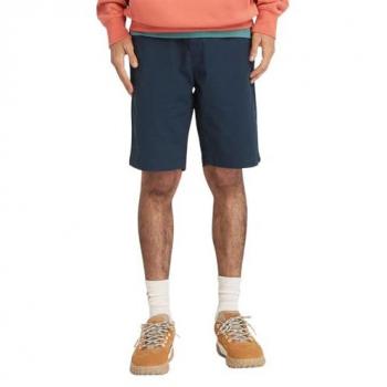 Timberland Men's Dark Blue Poplin Chino Shorts, Size 33