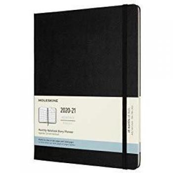 Moleskine Large Format Monthly Planner, Black