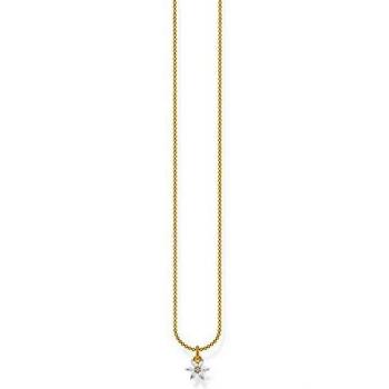 THOMAS SABO Kette Blume mit weißen Steinen 925 Silber KE2103-414-14