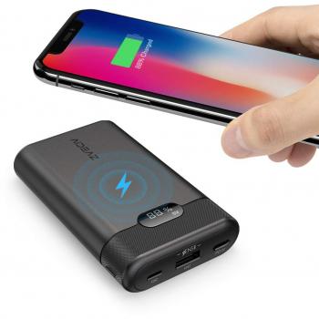 Cargador Esterno AIDEAZ 10000mAh Power Bank Rapido Nero