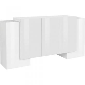 Credenza Bianco Lucido 2 + 3 Ante 170x45x85 cm Pillon