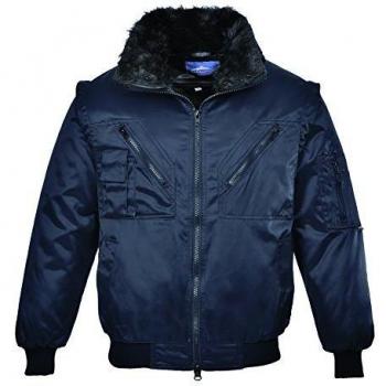 Portwest Blouson de Travail avec Manches Amovibles Bleu marine Xxl