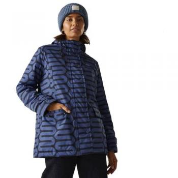 Regatta Orla Mid‑Length Hooded Breathable Insulation Jacket – Blue (Women, Size 10)