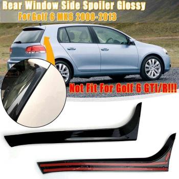 Glanz Schwarz Heckflügel Abdeckung für VW Golf 6 MK6