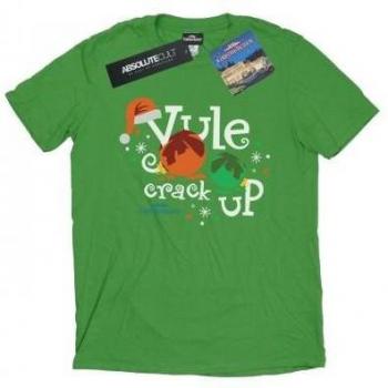 National Lampoon Weihnachtsparty Frauenshirt „Yule Crack Up“ Baumwolle