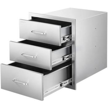 Outdoor Kitchen Triple Drawer Organizer – VEVOR