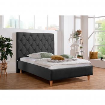 Polsterbett Sunley in Grau, 140 cm