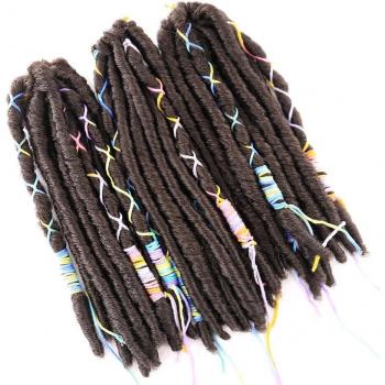 Ombre Brown Synthetic Braiding Hair