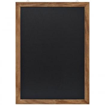 Krijtbord met natuurlijke houten lijst 60x84cm
