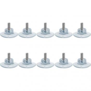 10 pièces de ventouses en caoutchouc solides avec vis M6 pour tables Gl