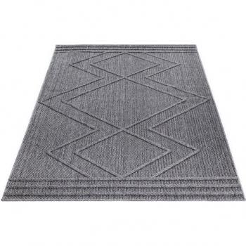 Tapis d'Intérieur et d'Extérieur Capri Gris 120x170