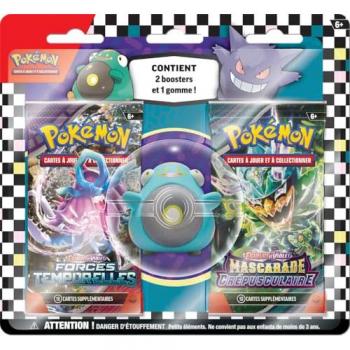 Carte à collectionner Pokémon Blister Gomme Rentrée des classes Modèle aléatoire