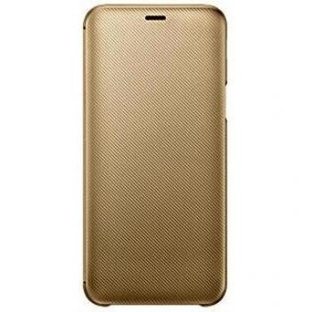 Samsung EF-WJ600CFEGWW Funda cartera Oro para Galaxy J6 (2018)