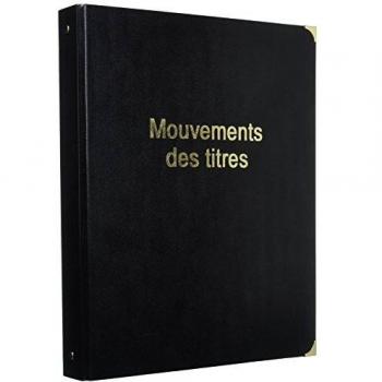 Classeur A4 Noir 4 Anneaux Balacron Elba 40 mm