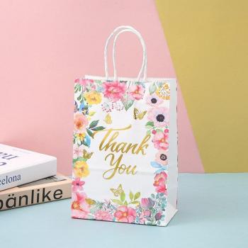 Bolsa de mano de cumpleaños de papel Kraft
