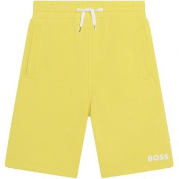 Bermuda de jogging pour garçon BOSS 8A en molleton jaune