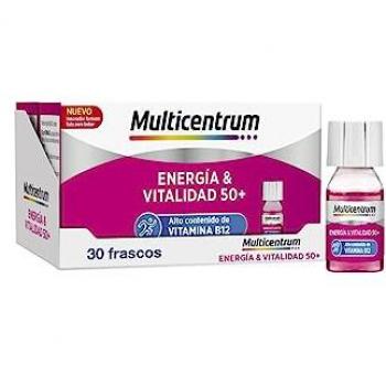 Multicentrum Energía & Salud 50+ – Kit de 30 frascos 7 ml