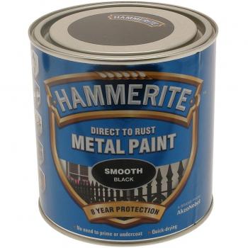 Hammerite Metal Paint Smooth 2.5L Black 2.5L