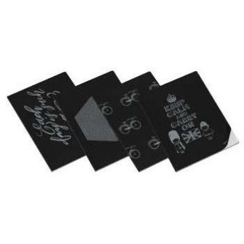 Caderno Ambar Clever Silver A4 40 folhas pautadas 90g agrafadas