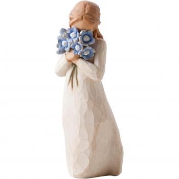 Willow Tree Figura Non te Olvides de Mi Resina, Diseño de Susan Lordi, 13.5 cm