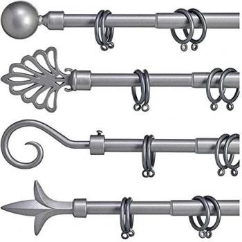Hochwertige Silber-Vorhangstange aus Eisen