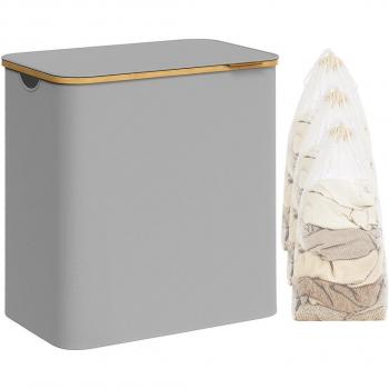 150L Laundry Basket with Lid, Dove Grey