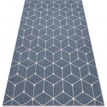 Spago SIZAL Flat Cubi Blu 80x150 cm
