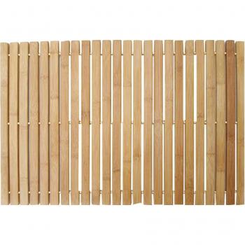 Tapis antidérapant en bois pour salle de bain