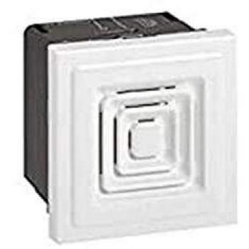 Ronfleur 70dB à 1m Mosaic 2 modules tension 230V à 50Hz ou 60Hz et 25mA de consommation blanc LEGRAND 076641