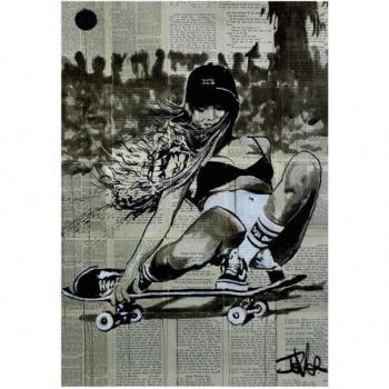Loui Jover Wonen Het Papierprint 50cm x wit/zwart