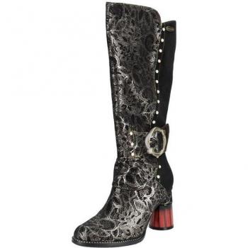 Bottes Glamour Argentées Laura Vita