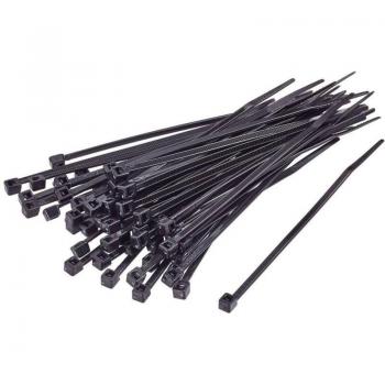 TC‑BT‑1220‑8.8‑UVB Industrial Cable Tie, 1.22 m, 8.8 mm, Black, 100‑piece set