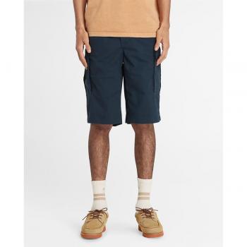 Pantaloni Corti Cargo Timberland Brookline Poplin Blu Marino 31