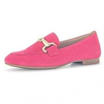 Gabor Women's Pink Suede Jangle Loafers Size 7