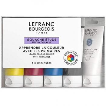 Lefranc Bourgeois Gouache Étude Set Étudiant 5 x 80 ml