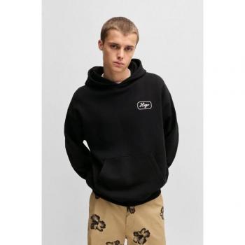 Felpa Nualo Hugo 01 XXL nero, cappuccio incluso