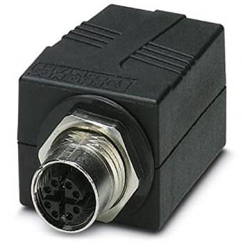 Modulo M12 nero 10 mm con spina e cavo – Phoenix Contact VS‑BH‑M12FSX‑10G‑RJ4