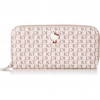 Women's Ardi SR8 Hello Kitty Beige Long Wallet with Zipper